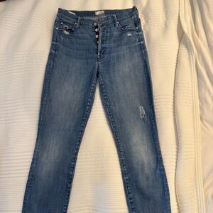 MOTHER Women's Light Blue Skinny Jeans
